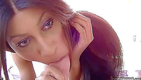 Sexy young blonde fucked by a dildo