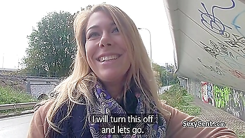 Spanish blonde's cock is creampie