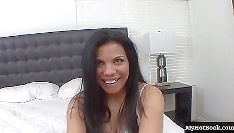 Sexy brunette hair sucks and fucks