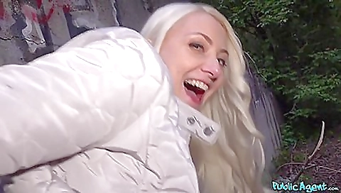 Hot blonde sucks and fucks