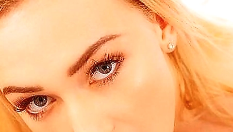 Sexy young blonde gets fucked by a huge dildo